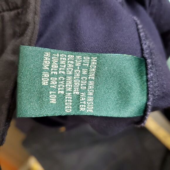 Ralph lauren navy blue belted twill shorts - Picture 6 of 7